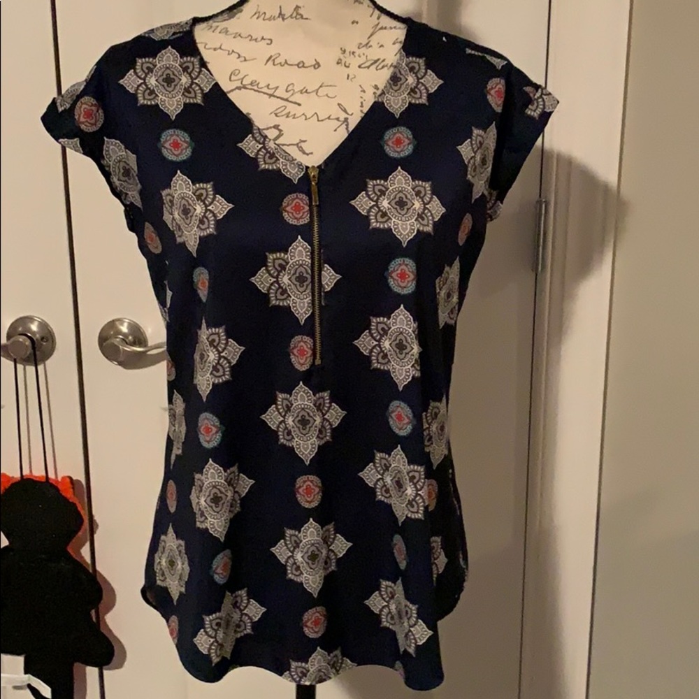 Express navy blouse size medium